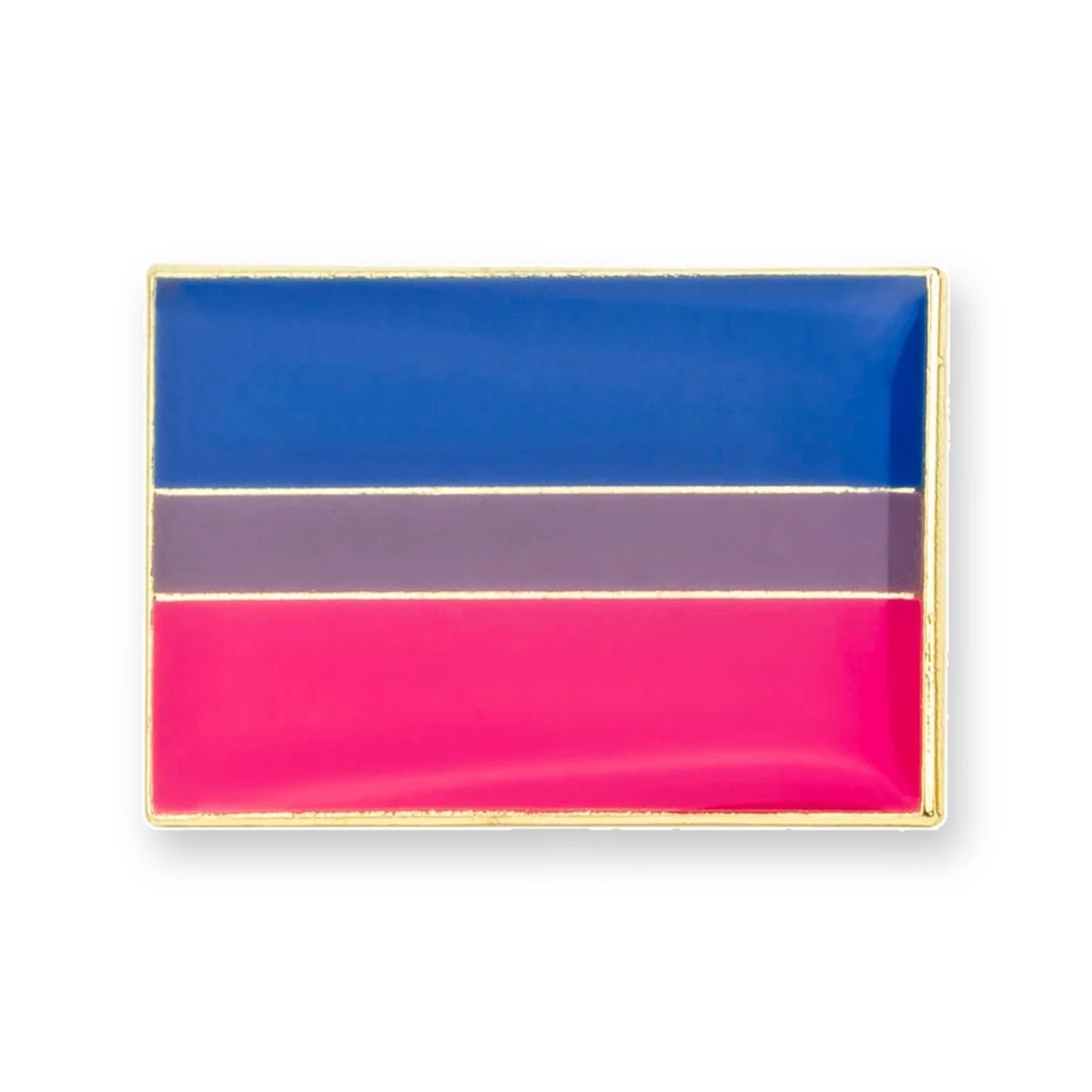 Pins drapeau androgyne : trois bandes bleu, violet et rose