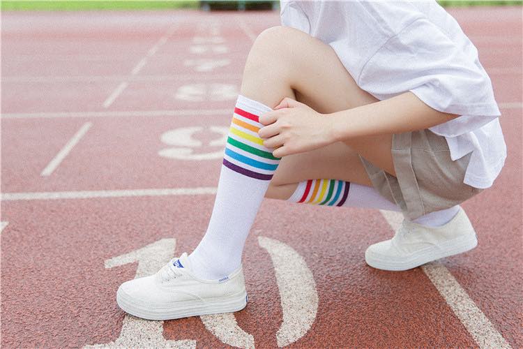 Chaussettes Hautes Arc-En-Ciel
