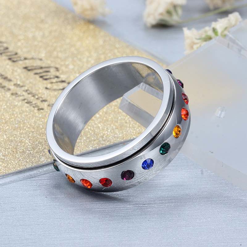 Bague LGBT — Pierres
