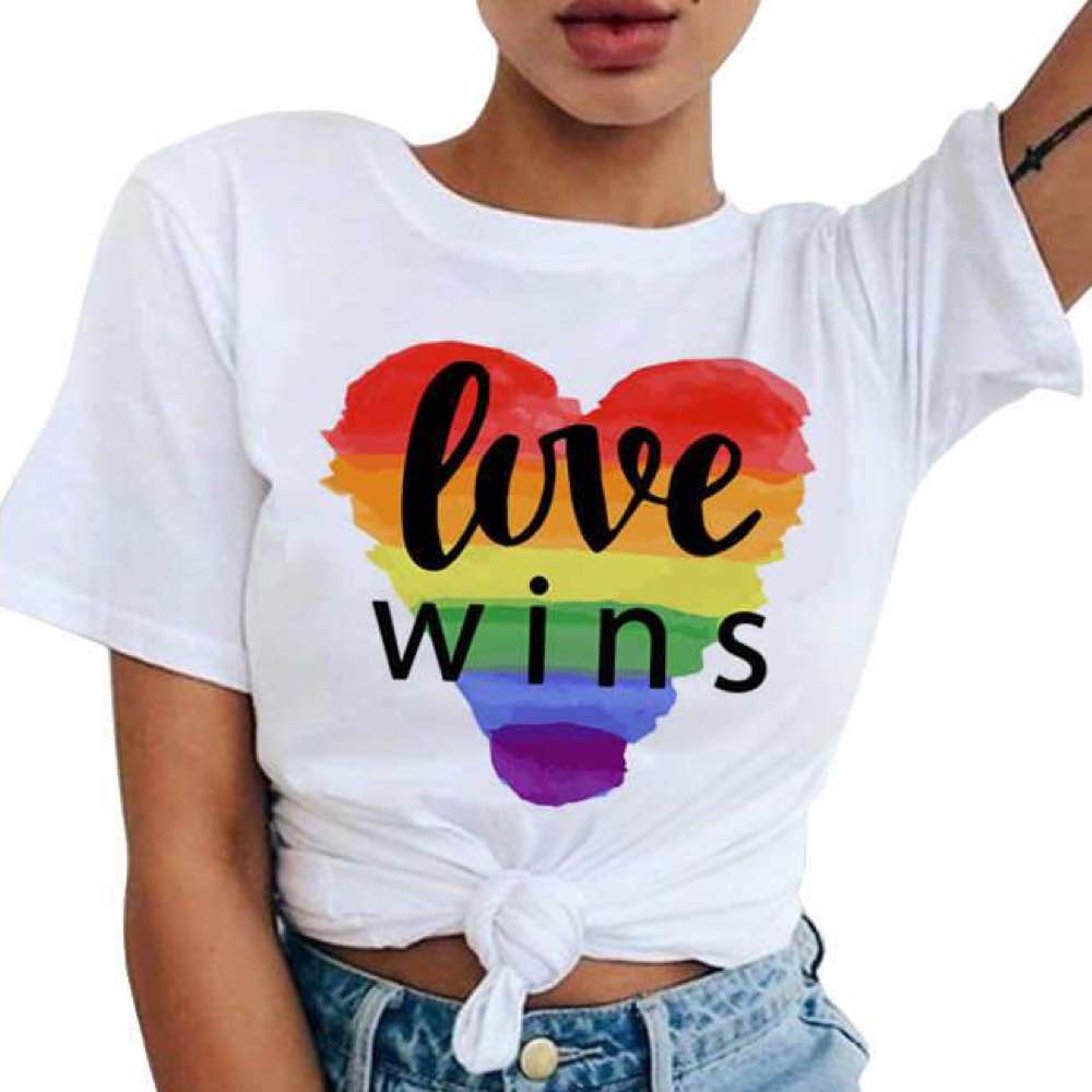 T-Shirt Love Wins Noir