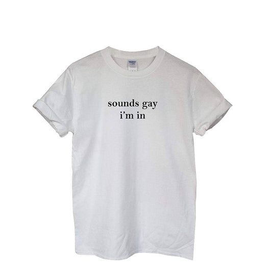 T-shirt Blanc Gay