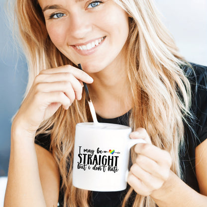 Mug LGBT — Straight don't hate