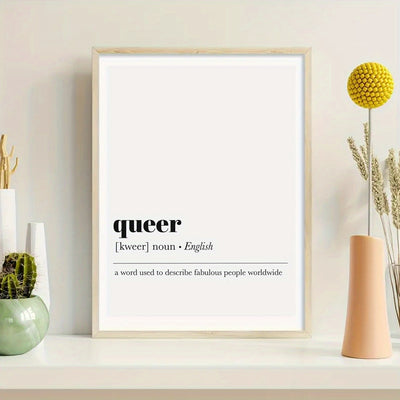 Affiche LGBT <br/> Queer Definition