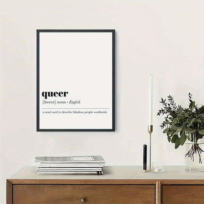 Affiche LGBT <br/> Queer Definition