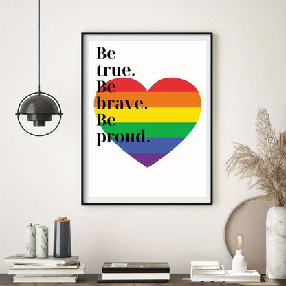 Affiche LGBT True Brave Proud