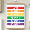 Affiche LGBT <br/> Love is Love