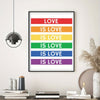 Affiche LGBT <br/> Love is Love