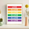 Affiche LGBT <br/> Love is Love