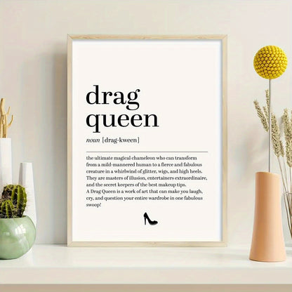 Affiche LGBT — Drag Queen Definition