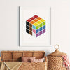 Affiche LGBT <br/> Rubik's Cube