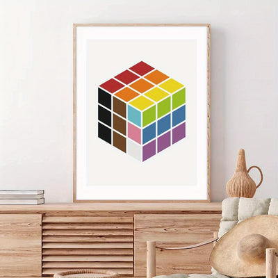 Affiche LGBT <br/> Rubik's Cube