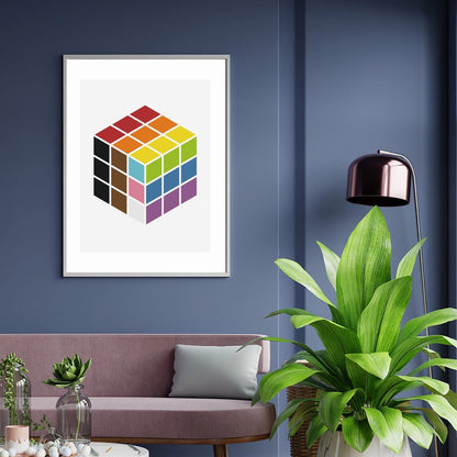 Affiche LGBT — Rubik's Cube