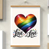 Affiche LGBT <br/> Coeur Love is Love