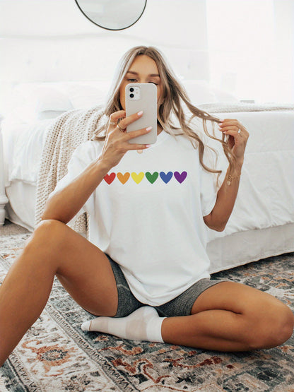 T-shirt LGBT — Coeurs