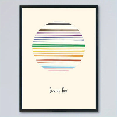 Affiche LGBT <br/> Sunset Love is Love