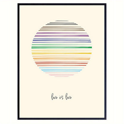 Affiche LGBT — Sunset Love is Love