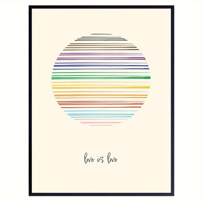 Affiche LGBT <br/> Sunset Love is Love