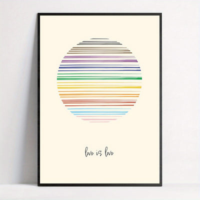 Affiche LGBT <br/> Sunset Love is Love