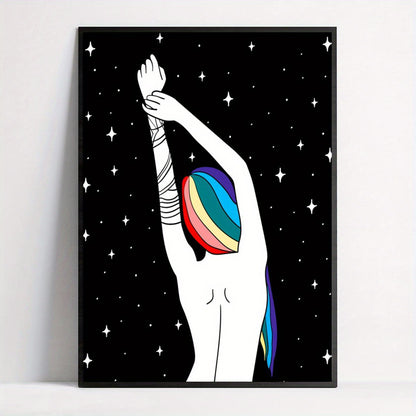 Affiche LGBT — Rainbow Hair
