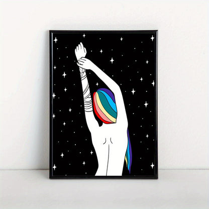 Affiche LGBT — Rainbow Hair