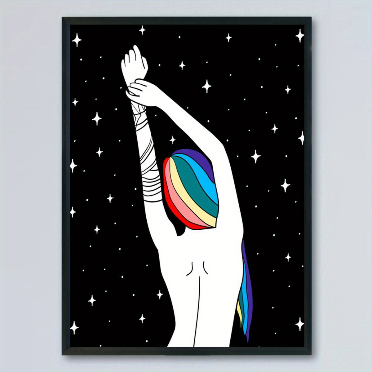 Affiche LGBT — Rainbow Hair
