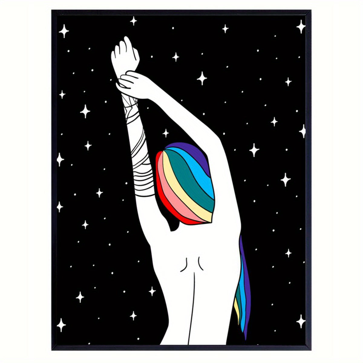 Affiche LGBT — Rainbow Hair