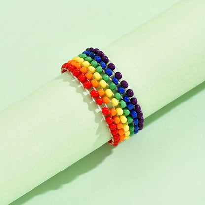 Bague LGBT — Perles