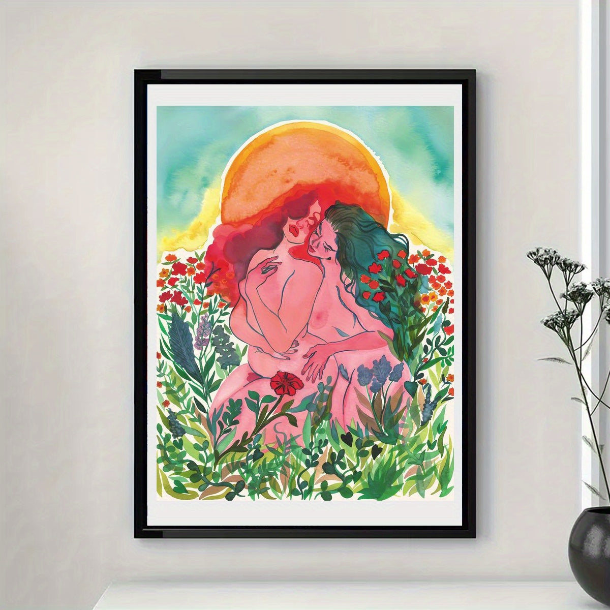 Affiche LGBT Lesbienne Pastel