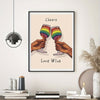 Affiche LGBT Cheers Love Wins