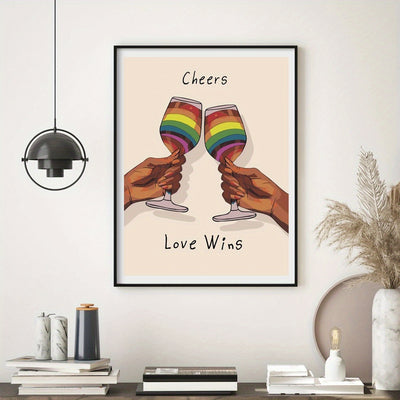 Affiche LGBT Cheers Love Wins