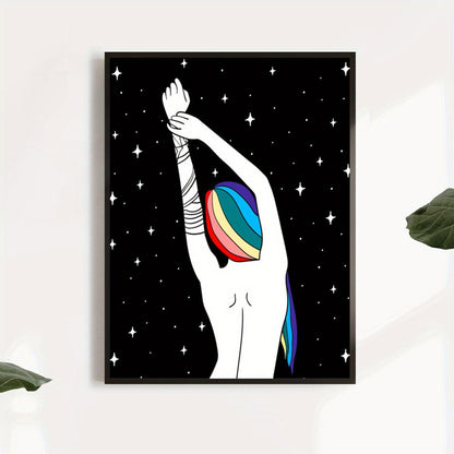 Affiche LGBT — Rainbow Hair