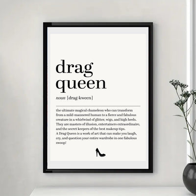 Affiche LGBT Drag Queen Definition