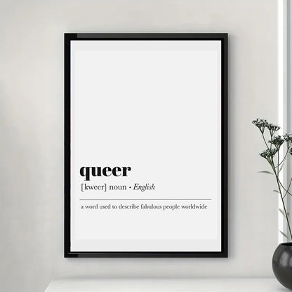 Affiche LGBT — Queer Definition
