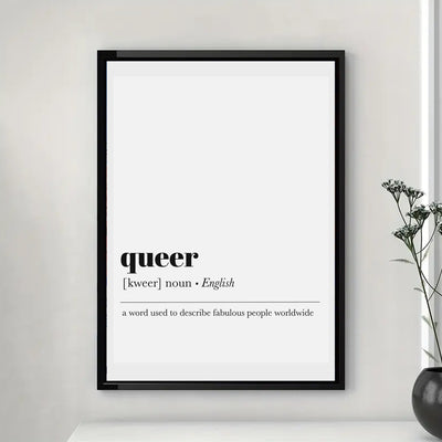 Affiche LGBT Queer Definition