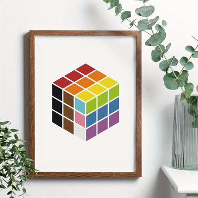 Affiche LGBT Rubik's Cube