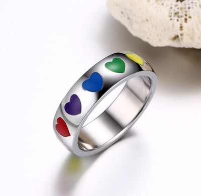 Bague Coeurs LGBTQIA