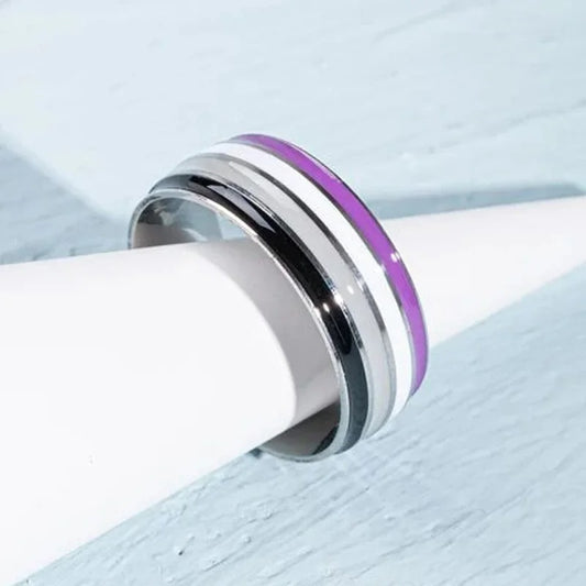 Bague LGBT Asexuel