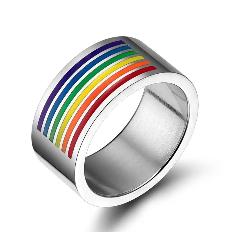 Bague LGBT Design Argent