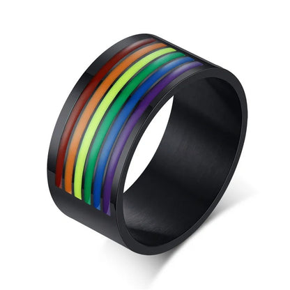 Bague LGBT Design Noir