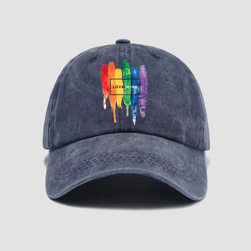 Casquette LGBT Love Wins Marine