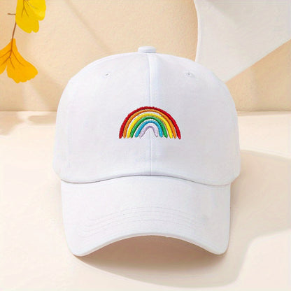 Casquette LGBT Arc-en-ciel Blanc