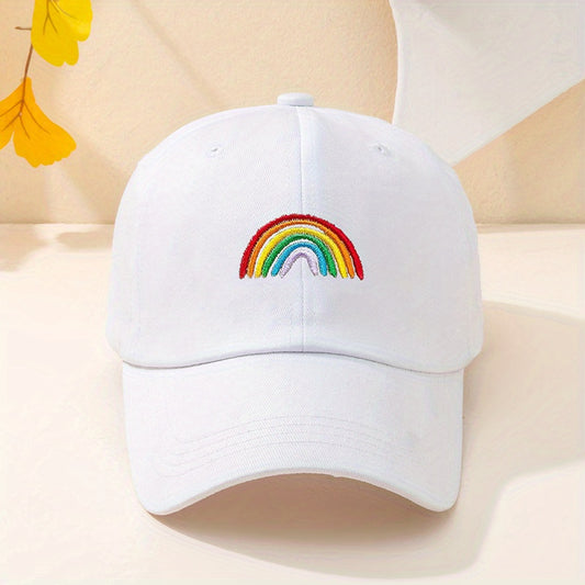 Casquette LGBT Arc-en-ciel Blanc