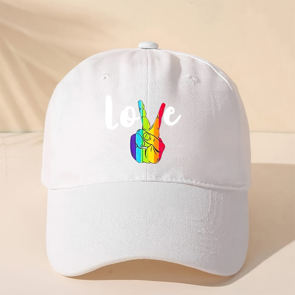 Casquette LGBT Love Blanc