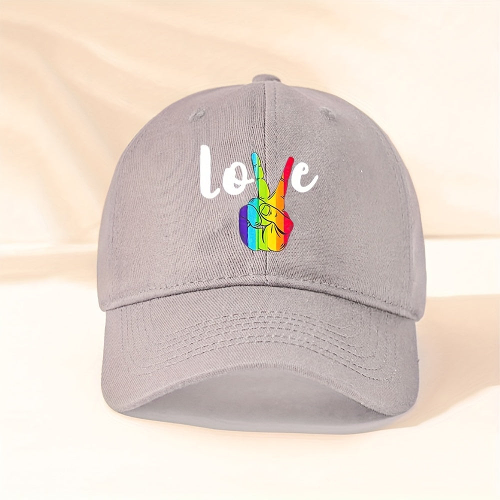 Casquette LGBT Love Gris