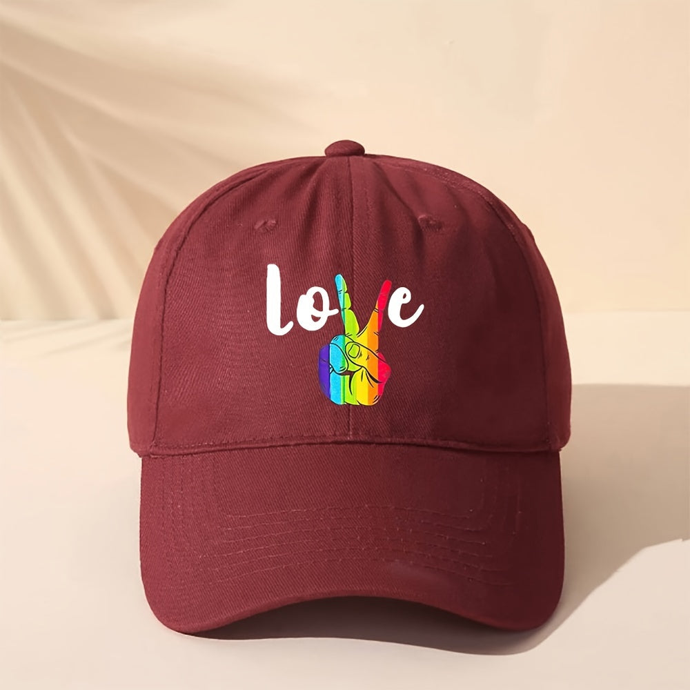 Casquette LGBT Love Rouge