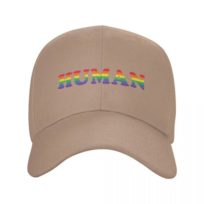 Casquette Beige LGBT Human