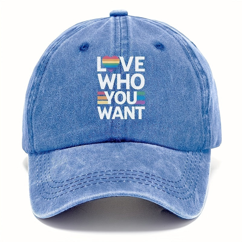 Casquette Bleu Ciel LGBT Love Who You Want