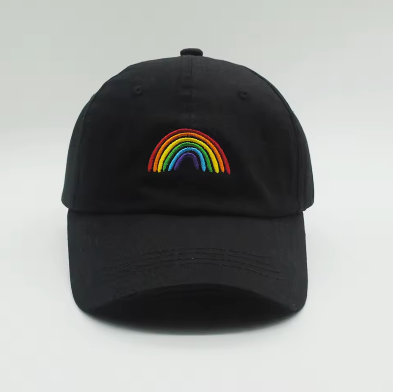 Casquette LGBT Arc-en-ciel Noir