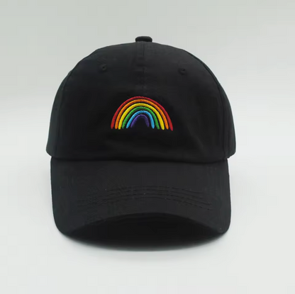 Casquette LGBT Arc-en-ciel Noir