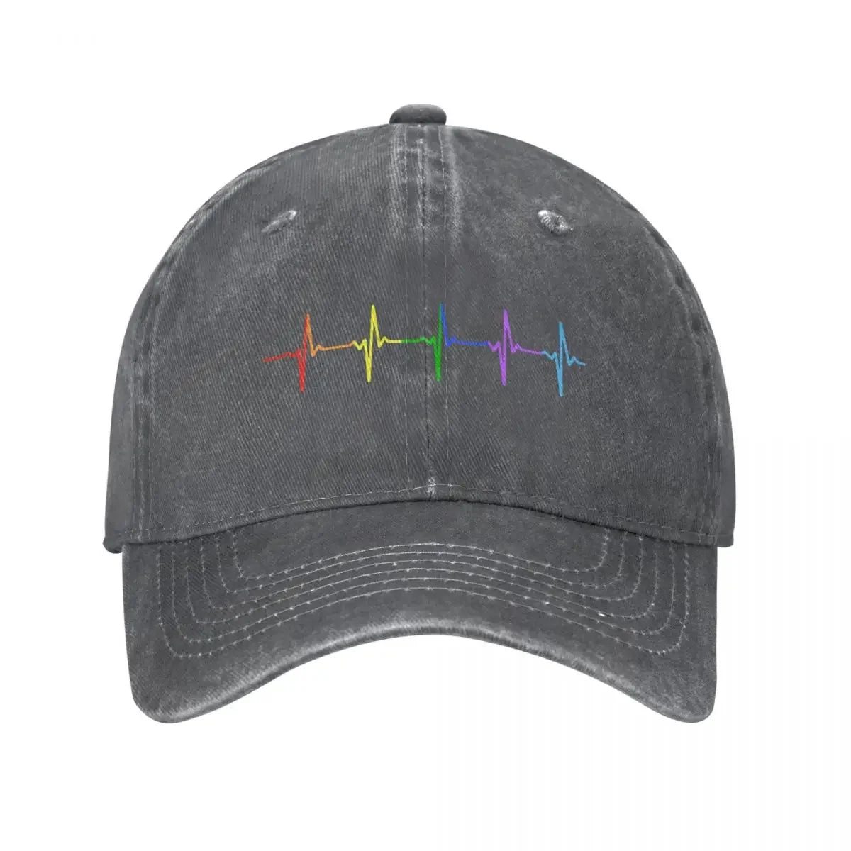 Casquette Gris LGBT Battement Coeur